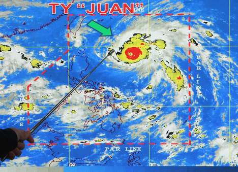 Naar verwachting komt supertyfoon Megi morgen in het noorden van de Filipijnen aan wal (Foto: www.hnl.be) 